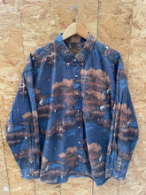 Vintage Y2K Blue Hunting Ducks Print Long Sleeve Quirky Shirt XXL by Outdoor Life